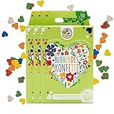 Coriandoli di semi per fiori selvatici colorati - Coriandoli di fiori colorati realizzati con carta da semi biodegradabile al 100% (circa 600 pezzi)