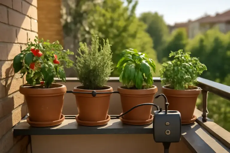 Irrigazione intelligente per piante da balcone: la strategia che riduce sprechi e malattie