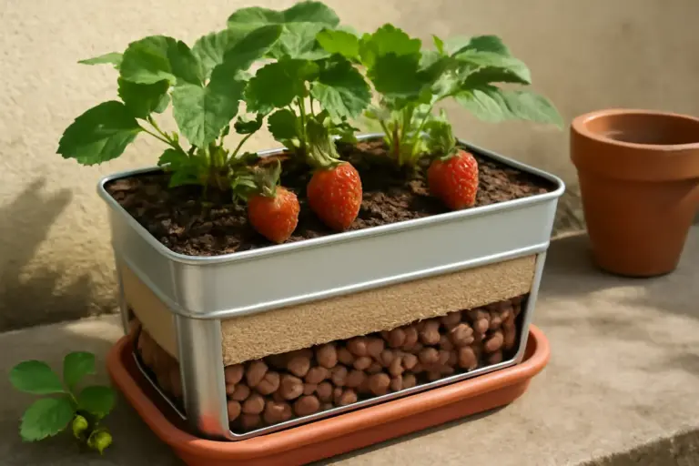 Coltivare fragole in piccoli spazi: la combinazione di materiali che migliora la resa