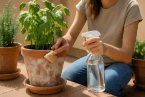 Come eliminare il calcare dai vasi in terrazza? Il trucco naturale che mantiene belli i tuoi contenitori