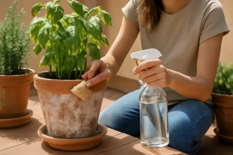 Come eliminare il calcare dai vasi in terrazza? Il trucco naturale che mantiene belli i tuoi contenitori