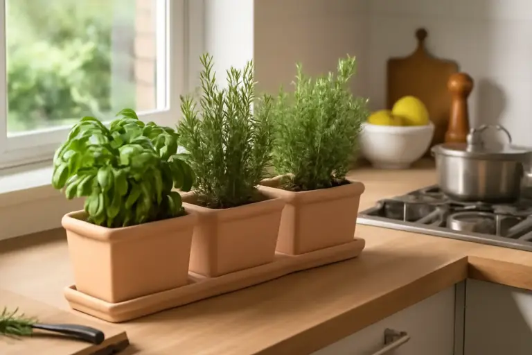 Fioriere per piante aromatiche in cucina: la posizione ideale per profumo e sapore tutto l’anno