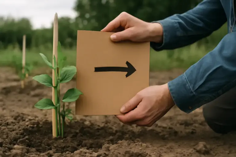 Protezione delle giovani piante dal vento: una soluzione semplice e poco costosa