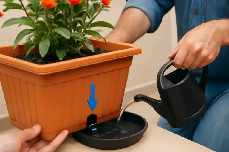 Come evitare il ristagno d’acqua nelle fioriere da esterno? La soluzione semplice per radici in salute