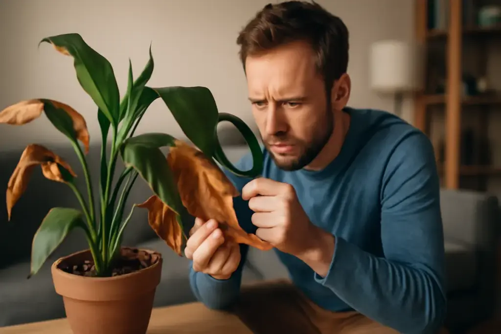 Perché le foglie delle piante d’appartamento diventano marroni? Scopri la causa nascosta e come intervenire in tempo